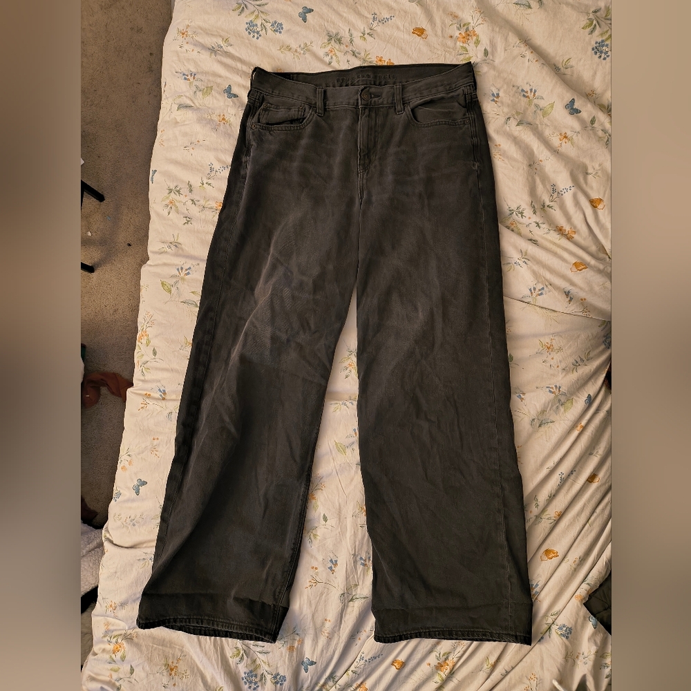 American Eagle Outfitters Charcoal Straight Leg Jeans